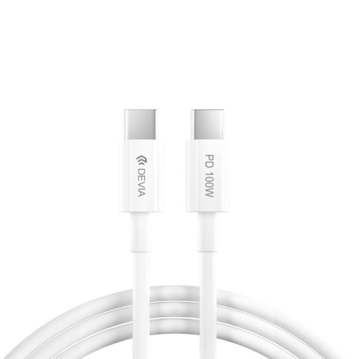 Devia Smart Series 100W C To C PD Cable(5A,1.5M) wihte(NEW)