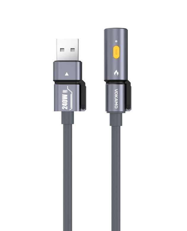 VOKAMO iMecha Series Mechanics Series 240W 4-in-1 Multi-Use Cable (lgniter Version) –(NEW)