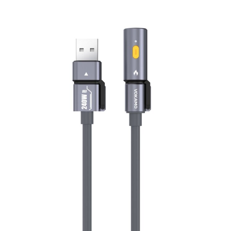 VOKAMO iMecha Series Mechanics Series 240W 4-in-1 Multi-Use Cable (lgniter Version) –(NEW)