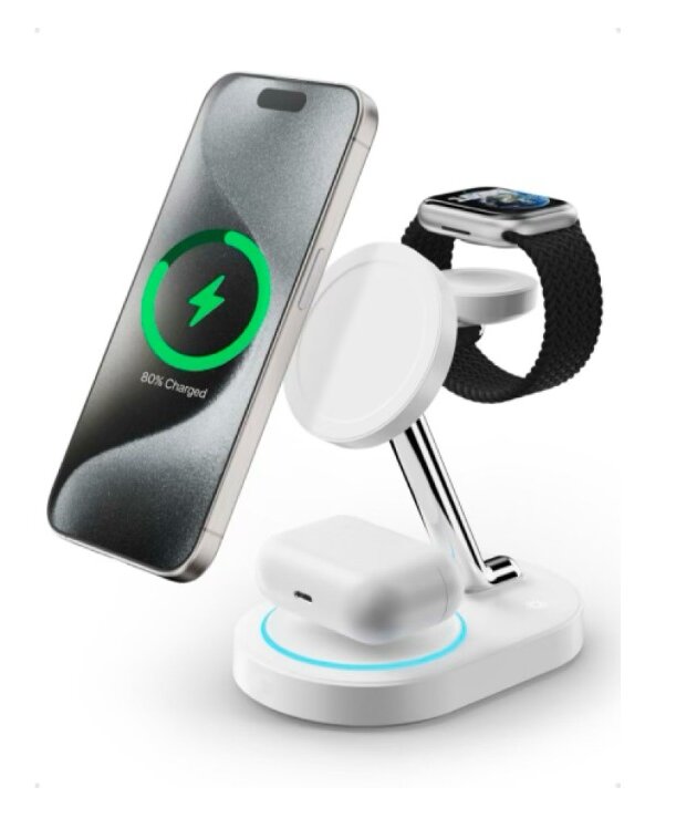 DEVIA Extreme Speed Series 3 In 1 Magnetic Bracket Wireless Charger(NEW)