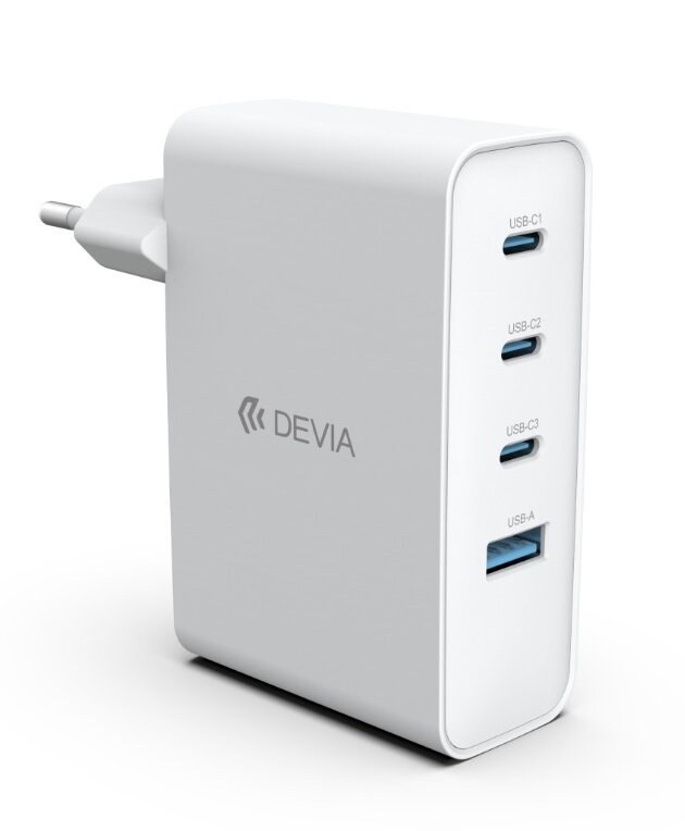 DEVIA Extreme Speed Series PD 100W 3C+A GaN Charger (EU)(NEW)