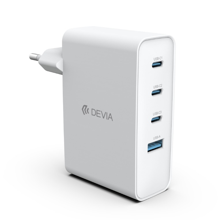 DEVIA Extreme Speed Series PD 100W 3C+A GaN Charger (EU)(NEW)