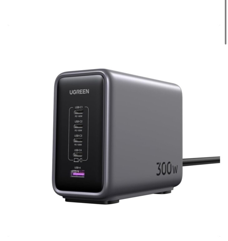 Ugreen Nexode (300W) 5 Port Gan Fast Charger UK(NEW)